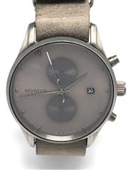 Mvmt Voyager G18 Gray Dial Leather Band Wristwatch